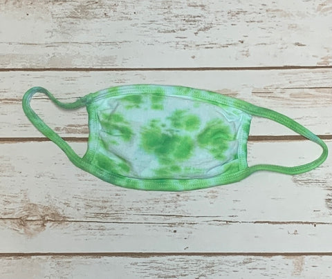 Tie Dye Face Mask - Lime