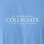Collegiate Long Sleeve Tee - Heather Carolina Blue
