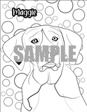 Misfit Hounds 2024 Coloring Book