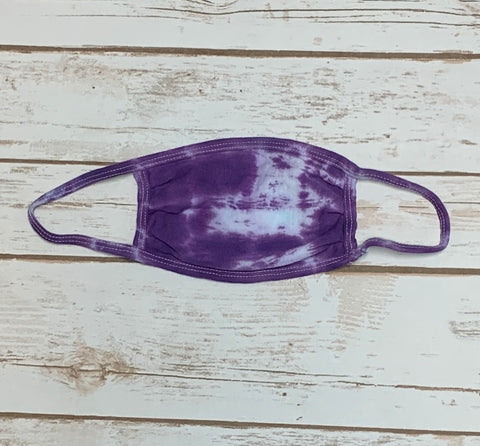 Tie Dye Face Mask - Purple