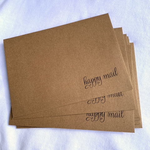 Happy Mail Kraft Envelopes