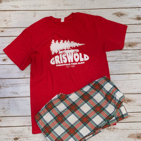 Griswold Christmas Tree Farm Shirt - Red