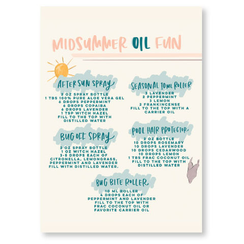 Midsummer  Oil Fun Card