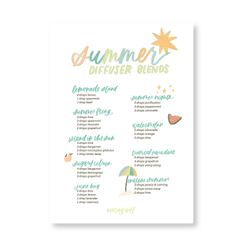 Summer Diffuser Blends Card
