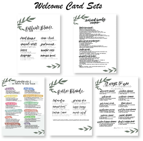 Welcome Card Sets